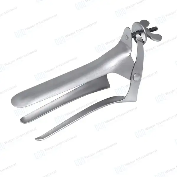 Polansky Vaginal Speculum 17″ with 3 Blades - veterinary instruments manufactured by Waqar International, Sialkot - view 2