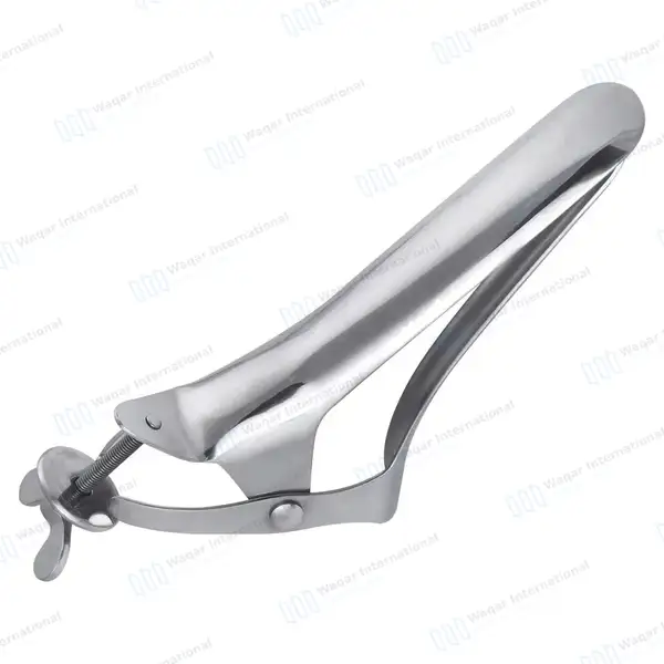 Polansky Vaginal Speculum 17″ with 3 Blades - veterinary instruments manufactured by Waqar International, Sialkot - view 5