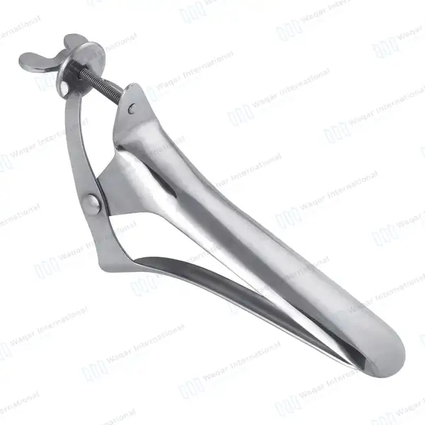 Polansky Vaginal Speculum 17″ with 3 Blades - veterinary instruments manufactured by Waqar International, Sialkot - view 6