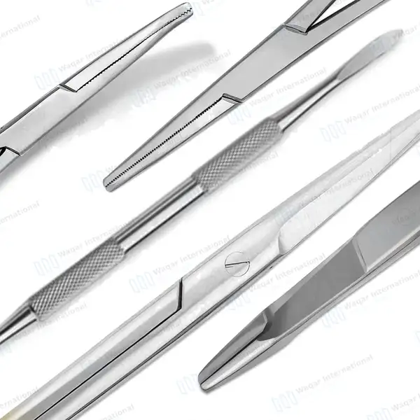 18 Pcs Dog Dental Extraction Forceps Elevator Kit Veterinary Set - veterinary instruments manufactured by Waqar International, Sialkot - view 6