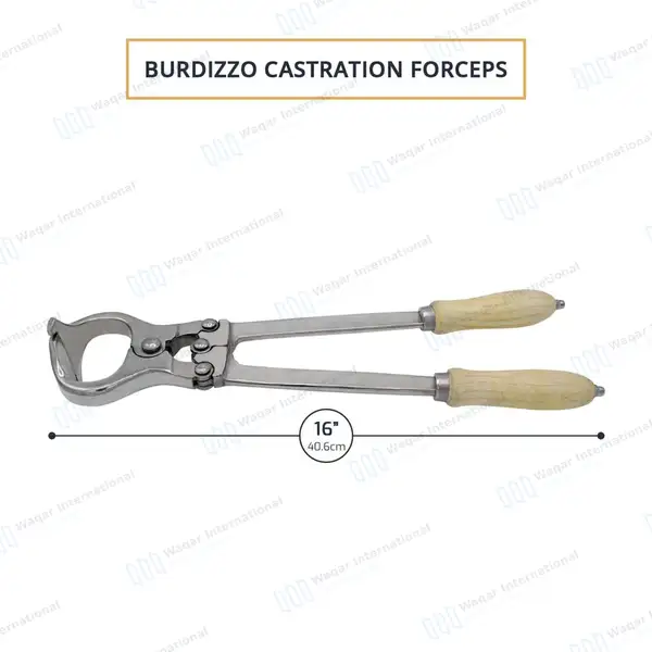 Burdizzo Castration Forceps 16″ - veterinary instruments manufactured by Waqar International, Sialkot - view 3