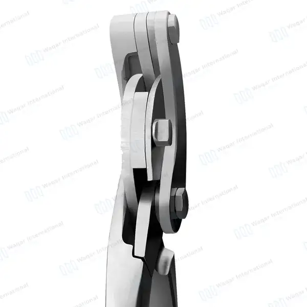 3 Pcs Serra Emasculators 35.5cm with Ratchet - veterinary instruments manufactured by Waqar International, Sialkot - view 5