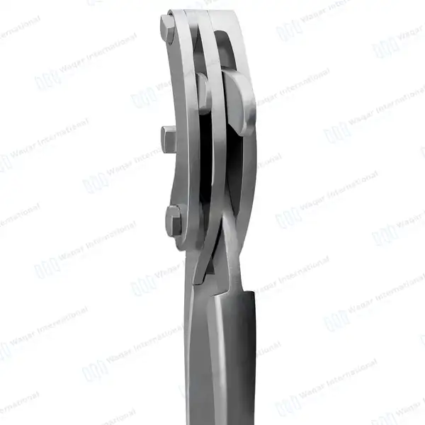 3 Pcs Serra Emasculators 35.5cm with Ratchet - veterinary instruments manufactured by Waqar International, Sialkot - view 6