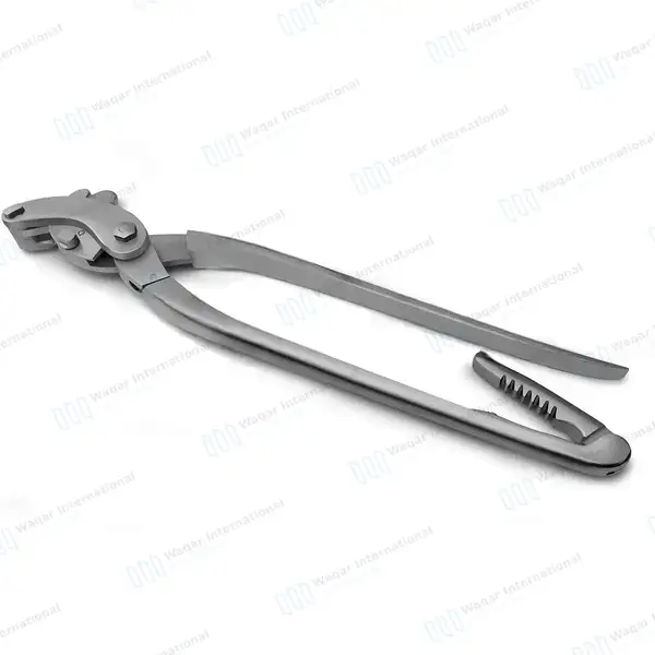 3 Pcs Serra Emasculators 35.5cm with Ratchet - veterinary instruments manufactured by Waqar International, Sialkot - view 9