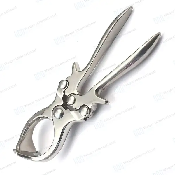Burdizzo Style Castration Forceps 9″ (22.8cm) - veterinary instruments manufactured by Waqar International, Sialkot - view 7