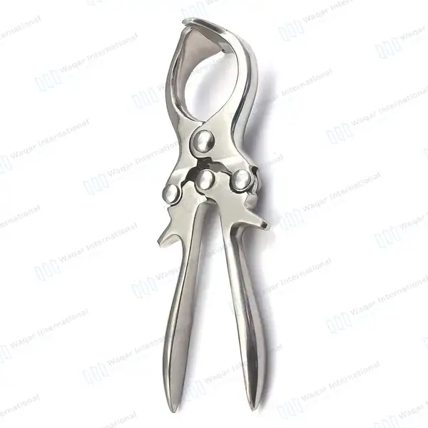 Burdizzo Style Castration Forceps 9″ (22.8cm) - veterinary instruments manufactured by Waqar International, Sialkot - view 8