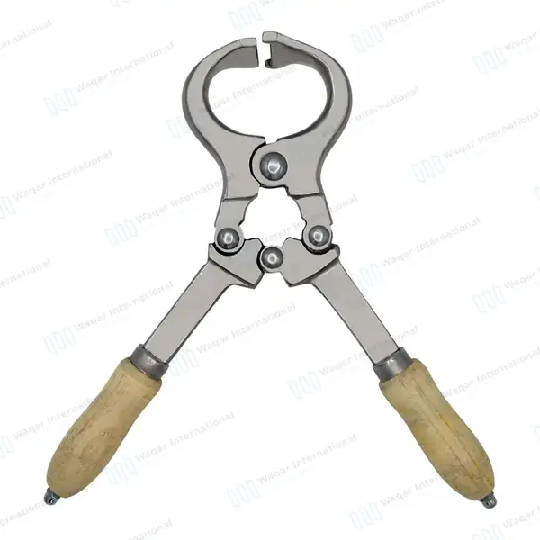 Burdizzo Castration Forceps 12″ - veterinary instruments manufactured by Waqar International, Sialkot - view 6