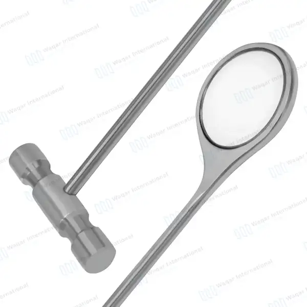 Equine Mouth Mirror 18″ with T-Handle - veterinary instruments manufactured by Waqar International, Sialkot - view 5