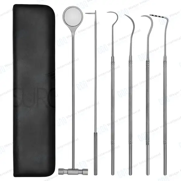 6 Pcs Equine Periodontal Instrument Kit - veterinary instruments manufactured by Waqar International, Sialkot - view 4