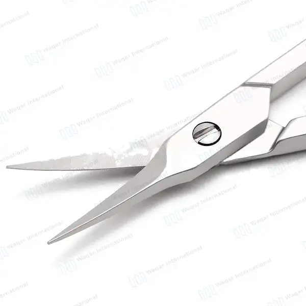 Cuticle Scissors 3.5″ with Arrow Point Curved - surgical instruments manufactured by Waqar International, Sialkot - view 6