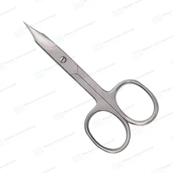 Nail Scissor 3.5″ Arrow Point Straight Manicure Pedicure Cuticle - surgical instruments manufactured by Waqar International, Sialkot - view 2