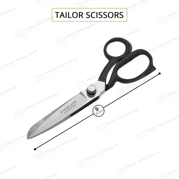 Tailor Scissors 8″ Upholstery Sewing Dressmaking Fabric Shears - surgical instruments manufactured by Waqar International, Sialkot - view 3