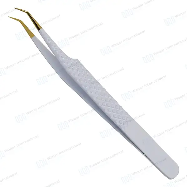 6 Pcs Volume Eyelash Extension Tweezers Set with Diamond Grip - surgical instruments manufactured by Waqar International, Sialkot - view 8