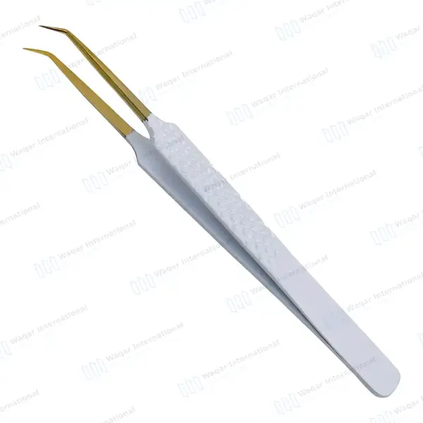 6 Pcs Volume Eyelash Extension Tweezers Set with Diamond Grip - surgical instruments manufactured by Waqar International, Sialkot - view 9
