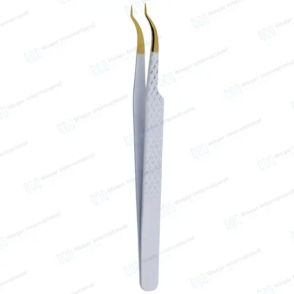 6 Pcs Volume Eyelash Extension Tweezers Set with Diamond Grip - surgical instruments manufactured by Waqar International, Sialkot - view 10