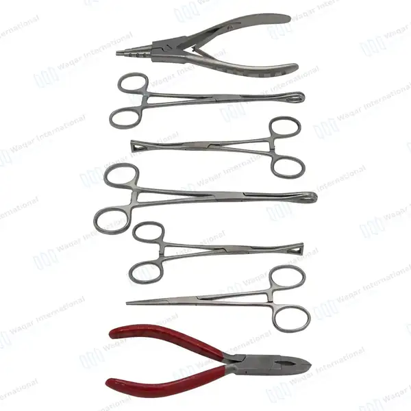 7 Pcs Body Piercing Instruments Tools Kit - body piercing instruments manufactured by Waqar International, Sialkot - view 3
