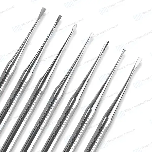 7 Pcs PDL Luxating Root Elevator Color Handle Set - dental instruments manufactured by Waqar International, Sialkot - view 3