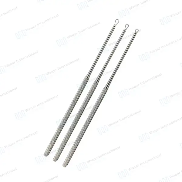 5 Pcs Hartman Alligator 3.5″ Adson Bayonet Ear Curettes Set - surgical instruments manufactured by Waqar International, Sialkot - view 9