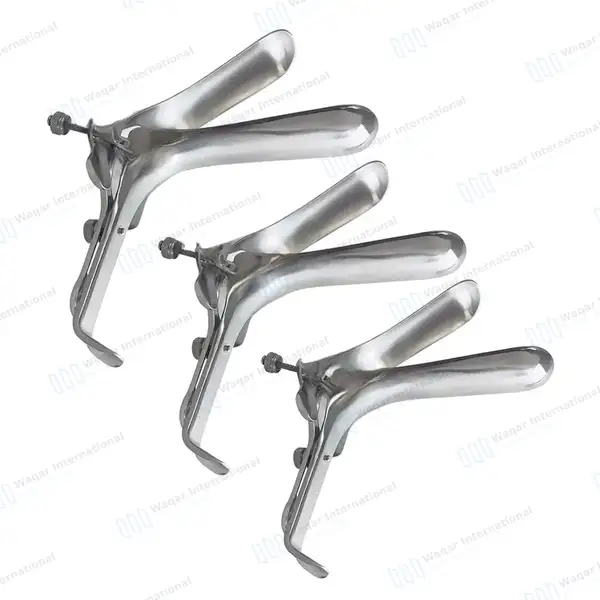 3 Pcs Graves Vaginal Speculum Small, Medium, Large - surgical instruments manufactured by Waqar International, Sialkot - view 5
