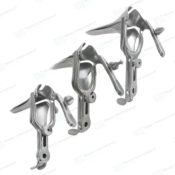 3 Pcs Graves Vaginal Speculum Small, Medium, Large - surgical instruments manufactured by Waqar International, Sialkot - view 6