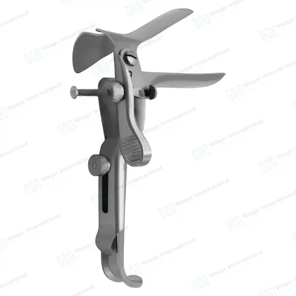 Graves Right Side Open Vaginal Speculum – Medium - surgical instruments manufactured by Waqar International, Sialkot - view 4