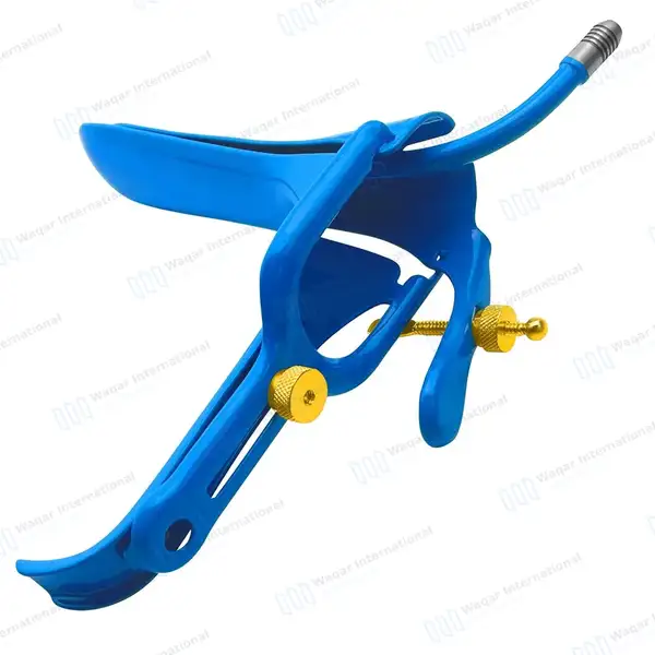 Graves LLETZ LEEP Blue Coated Vaginal Speculum Large - surgical instruments manufactured by Waqar International, Sialkot - view 5