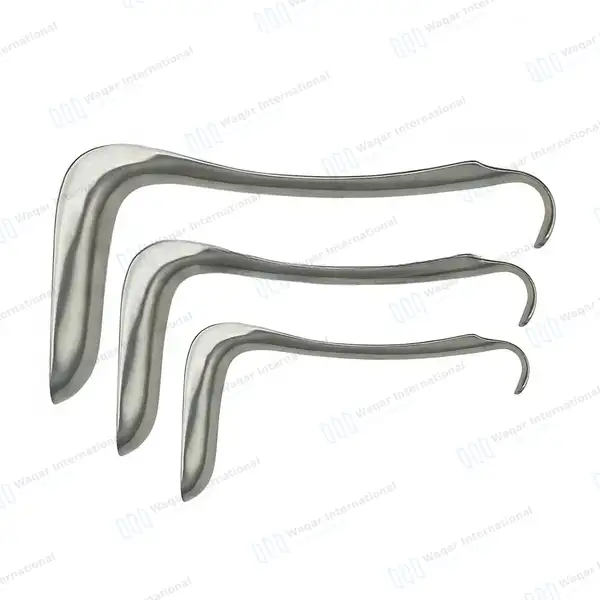Set of 3 Sims Vaginal Speculum Single Ended Small, Medium, Large - surgical instruments manufactured by Waqar International, Sialkot - view 5