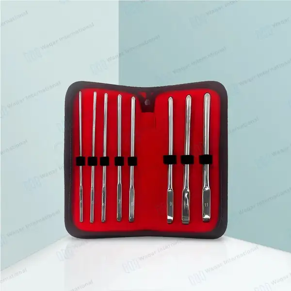 8 Pcs Hegar Uterine Dilator Set 7.5″ Single Ended - surgical instruments manufactured by Waqar International, Sialkot - view 2