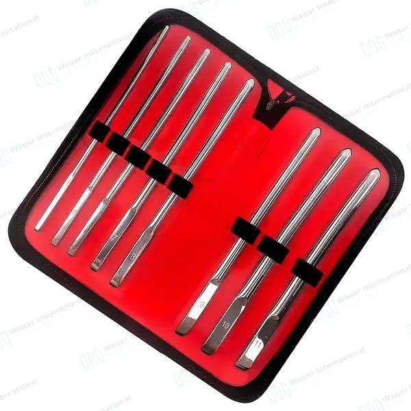 8 Pcs Hegar Uterine Dilator Set 7.5″ Single Ended - surgical instruments manufactured by Waqar International, Sialkot - view 6