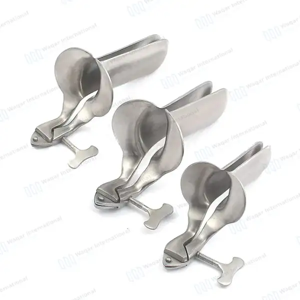3 Pcs Collin Vaginal Speculum Set Small, Medium and Large - surgical instruments manufactured by Waqar International, Sialkot - view 2
