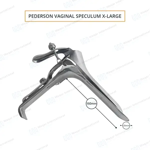 Pederson Vaginal Speculum X-Large - surgical instruments manufactured by Waqar International, Sialkot - view 3