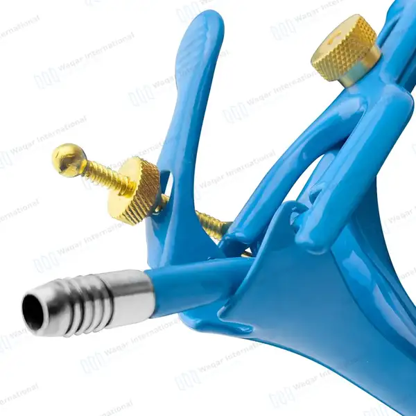 3 Blue Pederson Vaginal Speculum Small, Medium Large - surgical instruments manufactured by Waqar International, Sialkot - view 5
