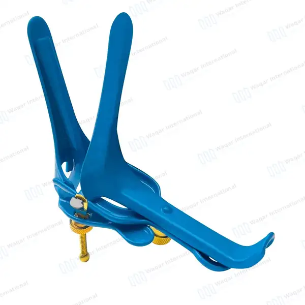 3 Blue Pederson Vaginal Speculum Small, Medium Large - surgical instruments manufactured by Waqar International, Sialkot - view 7