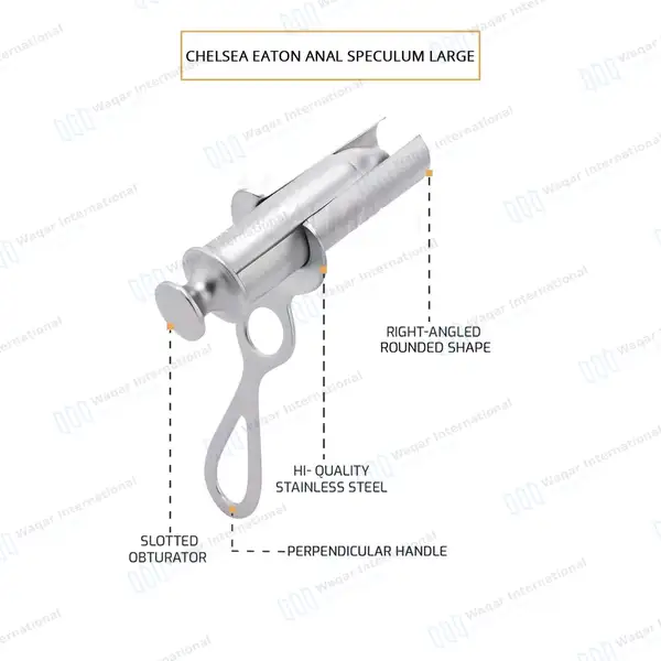 Chelsea Eaton Anal Rectal Speculum 32mm Large - surgical instruments manufactured by Waqar International, Sialkot - view 4