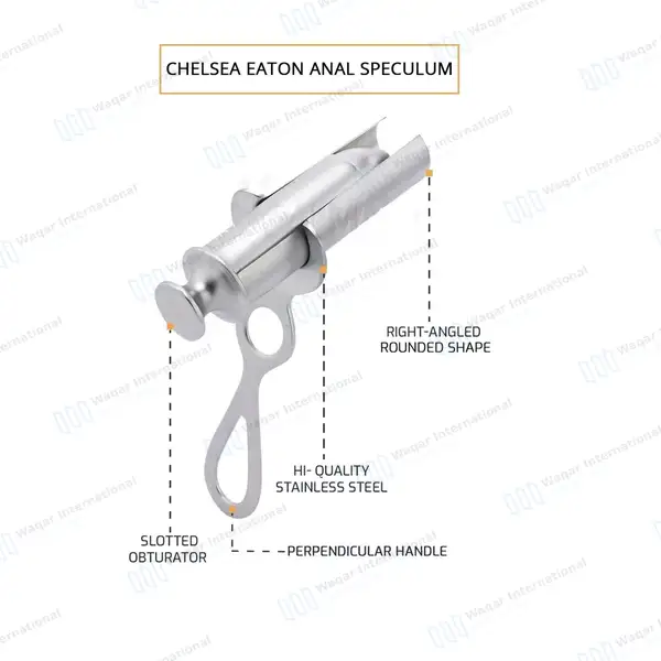 Set of 2 Chelsea Eaton Anal Rectal Speculum Small & Large - surgical instruments manufactured by Waqar International, Sialkot - view 3