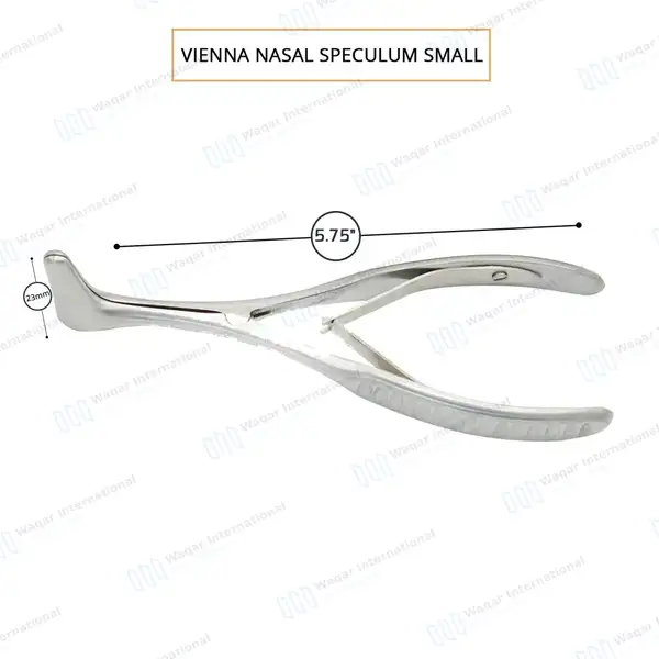Vienna Nasal Speculum 5.75″ Blade 23mm Infant Small - surgical instruments manufactured by Waqar International, Sialkot - view 2
