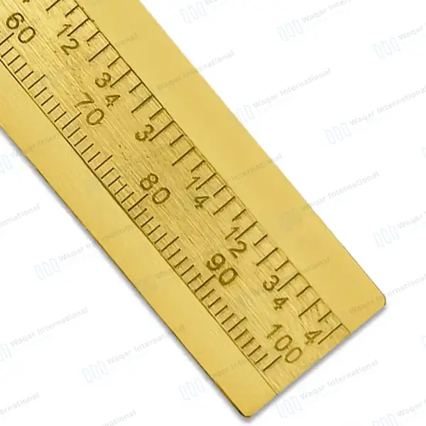 Brass Vernier Caliper Sliding Gauge 4.5″ Measures 0-100mm - surgical instruments manufactured by Waqar International, Sialkot - view 6