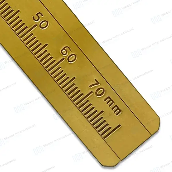 Brass Vernier Caliper Sliding Gauge 4″ Measures 0-80mm - surgical instruments manufactured by Waqar International, Sialkot - view 3