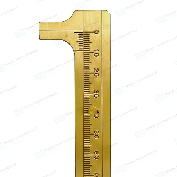 Brass Vernier Caliper Sliding Gauge 4″ Measures 0-80mm - surgical instruments manufactured by Waqar International, Sialkot - view 6