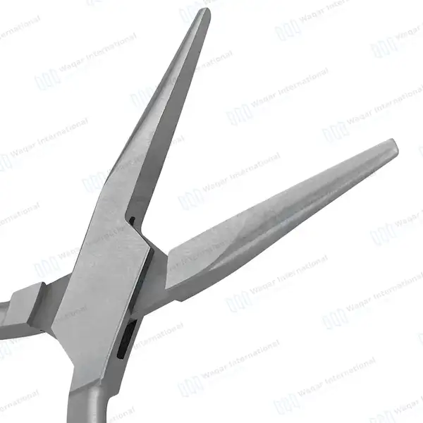 Chain Nose Jewelry Plier 4.5″ Long Jaws with Blue Grip Handle - surgical instruments manufactured by Waqar International, Sialkot - view 5