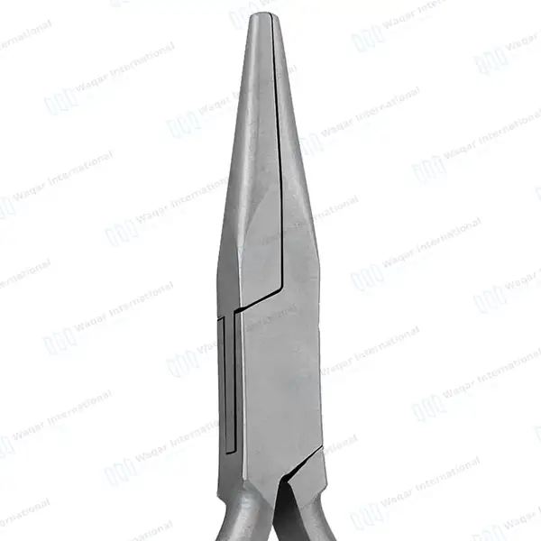 Chain Nose Jewelry Plier 4.5″ Long Jaws with Blue Grip Handle - surgical instruments manufactured by Waqar International, Sialkot - view 7