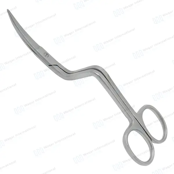 Set of 2 Double Curved Machine Embroidery & Applique Duckbill Scissors 6″ - surgical instruments manufactured by Waqar International, Sialkot - view 2