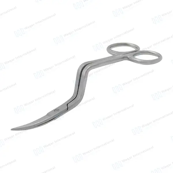 Double Curved Embroidery Scissor 6″ Pro Bent Handle - surgical instruments manufactured by Waqar International, Sialkot - view 2