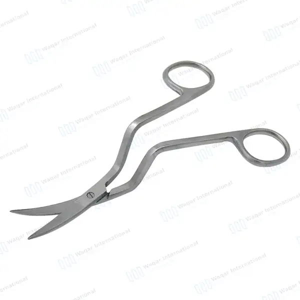 Double Curved Embroidery Scissor 6″ Pro Bent Handle - surgical instruments manufactured by Waqar International, Sialkot - view 7