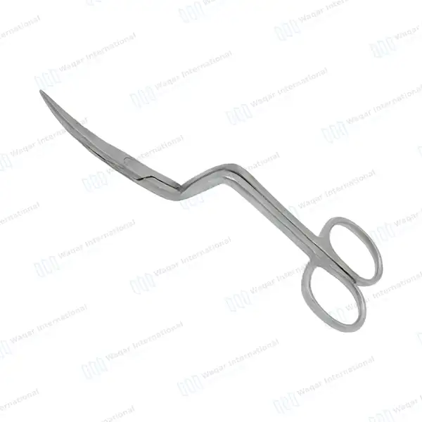 Double Curved Embroidery Scissor 6″ Pro Bent Handle - surgical instruments manufactured by Waqar International, Sialkot - view 8