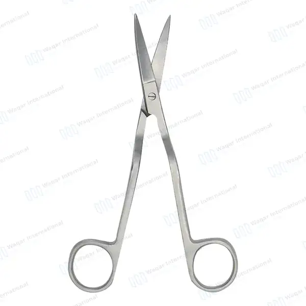 Double Curved Embroidery Scissor 6″ Pro Bent Handle - surgical instruments manufactured by Waqar International, Sialkot - view 10