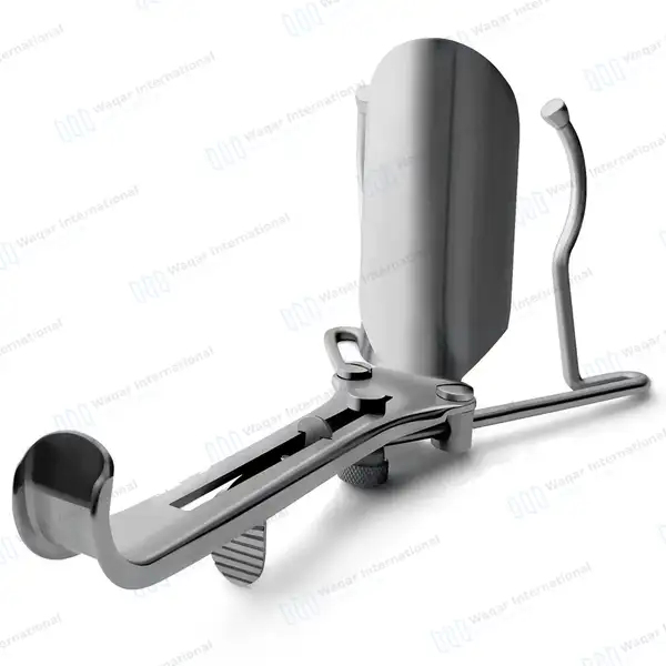 Guttmann Vaginal Speculum 1 3/8″x 4″ Self Retaining - surgical instruments manufactured by Waqar International, Sialkot - view 2