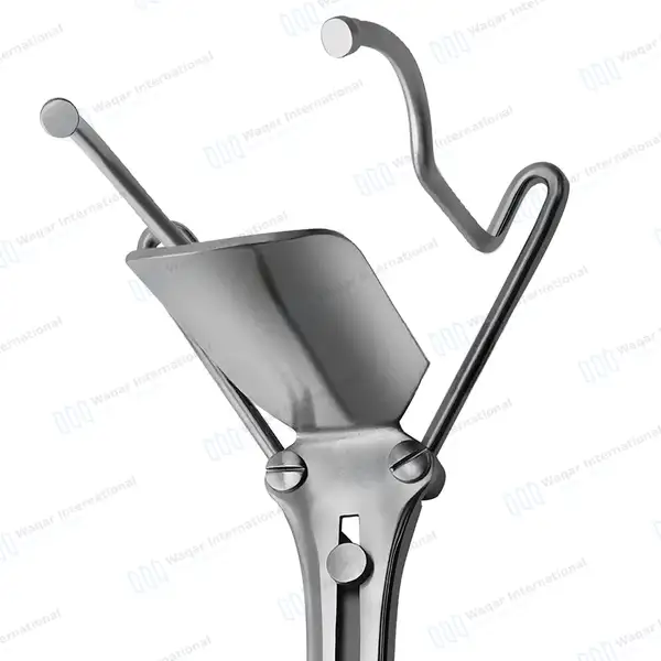 Guttmann Vaginal Speculum 1 3/8″x 4″ Self Retaining - surgical instruments manufactured by Waqar International, Sialkot - view 4