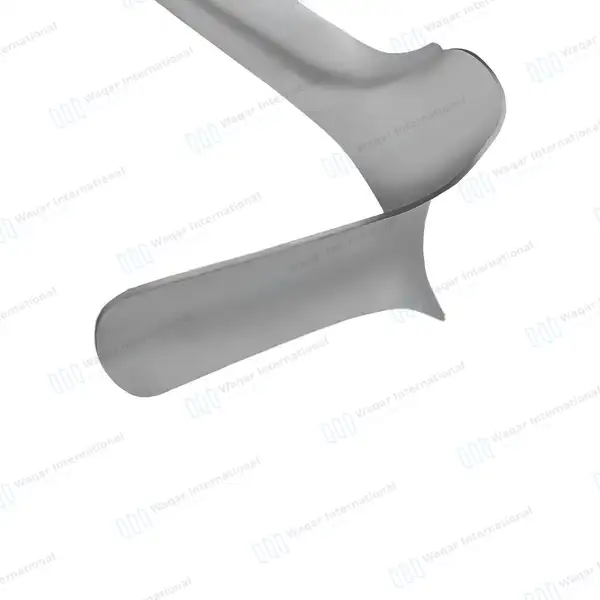Auvard Weighted Vaginal Speculum 2lbs (909g) Single Ended - surgical instruments manufactured by Waqar International, Sialkot - view 4