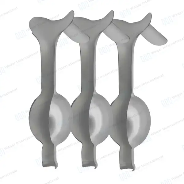 3 Pcs Auvard Weighted Vaginal Speculums Set 2lbs, 2.5lbs & 3lbs Single Ended - surgical instruments manufactured by Waqar International, Sialkot - view 2